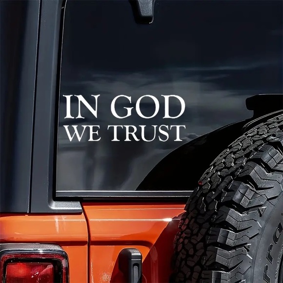 🇺🇸🕊”In God We Trust” Self Adhesive Spiritual Christian Vinyl Decal! - Picture 3 of 9